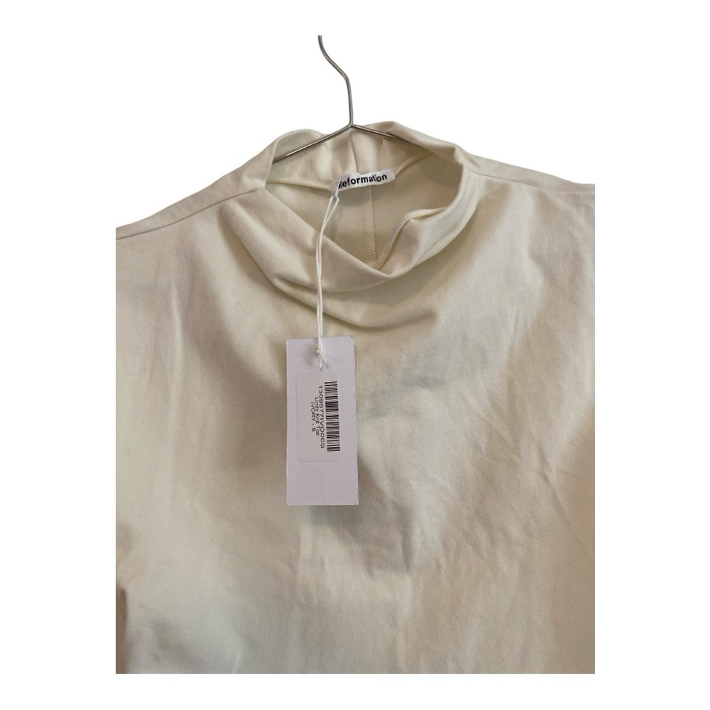 Reformation Lindy Cropped Knit Top – White – NWT – Small - Picture 4 of 6